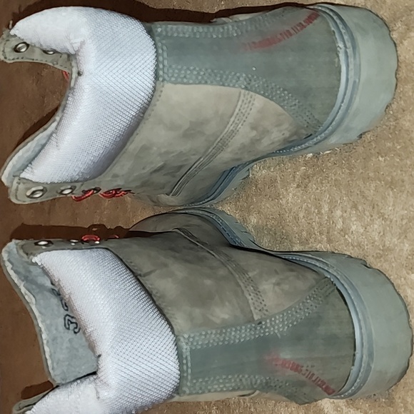 Timberland NYC 8 Inch Boots Men's Size 10 All Grey Suede Colorway Only  tried on - Picture 4 of 6